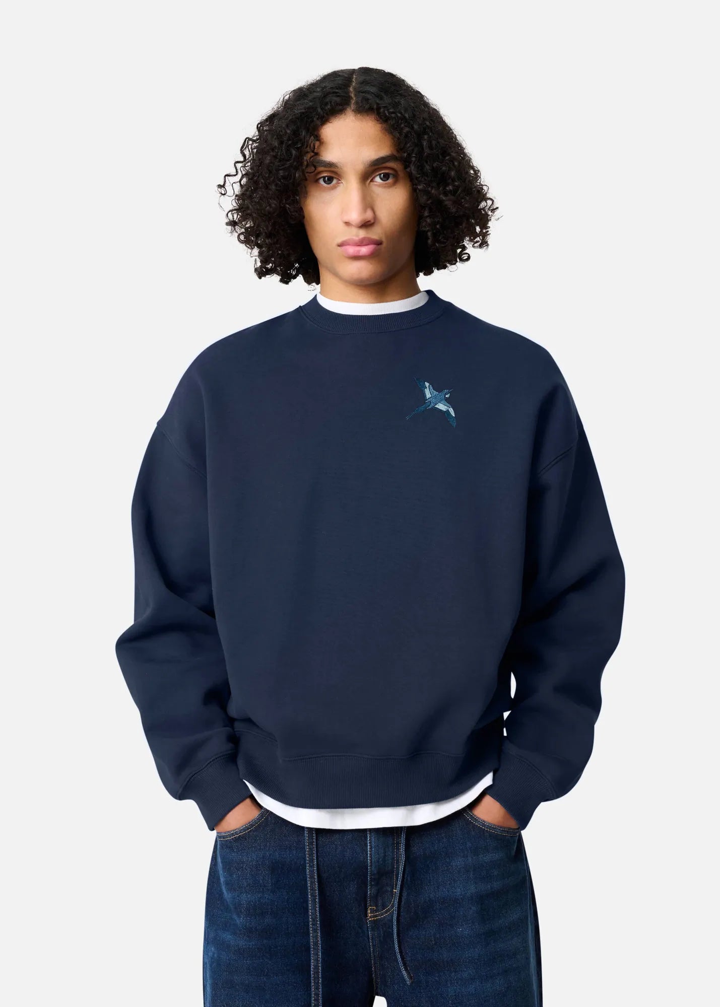 Axel Arigato Sweatshirt Micro Bee Bird Navy