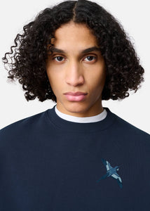 Axel Arigato Sweatshirt Micro Bee Bird Navy