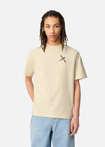 Axel Arigato T-shirt Micro Bee Bird Pale Beige
