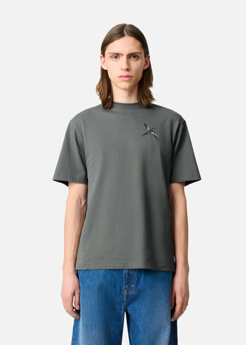 Axel Arigato T-shirt Micro Bee Bird Steel Grey
