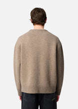 Charger l&#39;image dans la galerie, Axel Arigato Cardigan Milo en Laine Stone Brown