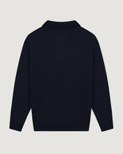 Charger l'image dans la galerie, Maison Labiche Pull Guillaumin Patch Coeur Nocturnal Blue