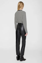 Charger l&#39;image dans la galerie, Anine Bing Pantalon Bruno en Cuir Black