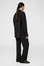 Charger l&#39;image dans la galerie, Anine Bing Chemise Dante en Lin Black