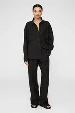 Charger l&#39;image dans la galerie, Anine Bing Chemise Dante en Lin Black