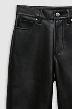 Charger l&#39;image dans la galerie, Anine Bing Pantalon Bruno en Cuir Black