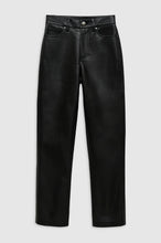 Charger l&#39;image dans la galerie, Anine Bing Pantalon Bruno en Cuir Black
