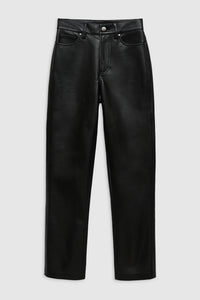 Anine Bing Pantalon Bruno en Cuir Black