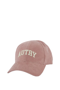 AUTRY Casquette Velours Broderie Unisex Pink