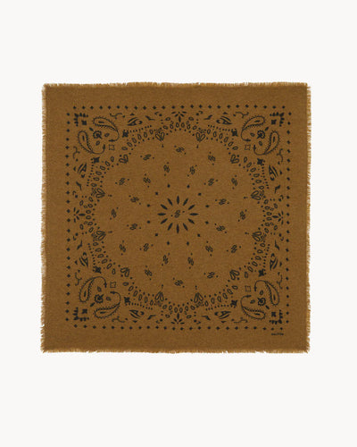 Kujten Grand Bandana Hachiko en Cachemire Bronze