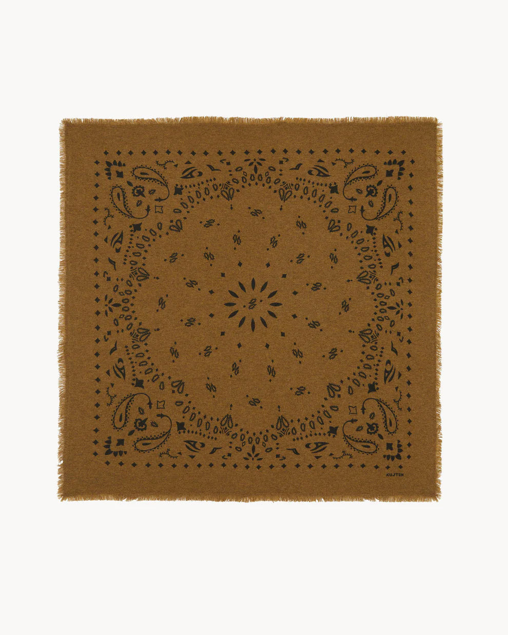 Kujten Grand Bandana Hachiko en Cachemire Bronze
