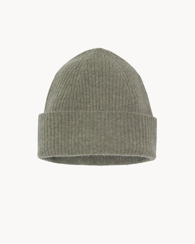 Kujten Bonnet Lilou à Revers Cachemire Kaki Chine