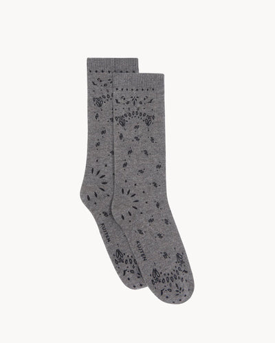 Kujten Chaussettes Sig Bandana Cachemire Taupe