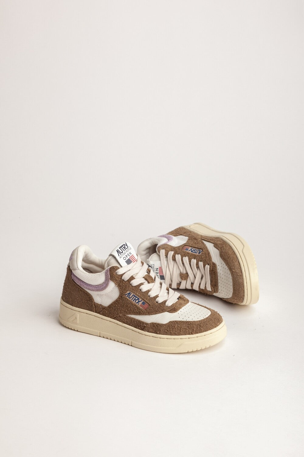 Autry Sneakers Open Mid Leather Lilas UG01