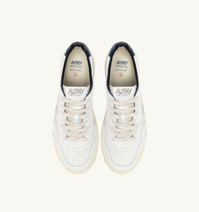 Autry x Maison Kitsuné Sneakers Medalist 01 Low Leather White Navy