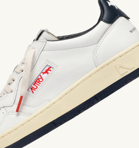 Autry x Maison Kitsuné Sneakers Medalist 01 Low Leather White Navy