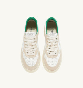 Autry Sneakers Medalist 01 Low Leather Green VY03