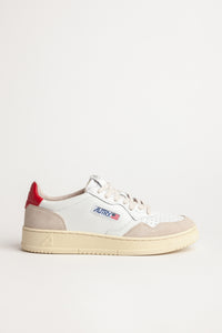 Autry Sneakers Medalist 01 Low Leather suede Red LS43