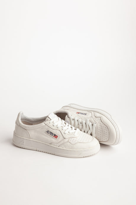 Autry Sneakers Medalist 01 Low Solid Goat Full White SG10