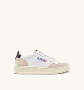 Autry Sneakers Medalist 01 Low Suede White Black LS21
