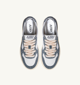 Autry Sneakers Medalist 01 Low Leather Stars Cinereo TA02