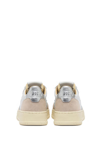 Autry Sneakers Medalist 01 Low Leather Suede Silver LS74