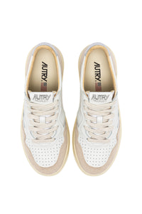 Autry Sneakers Medalist 01 Low Leather Suede Silver LS74