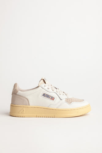 Autry Sneakers Medalist 01 Low Suede  White Sand SL01