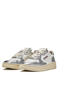 Autry Sneakers Medalist 01 Low Leather Silver WB18