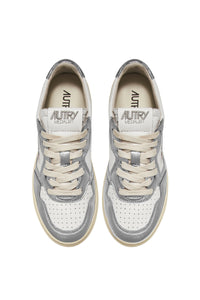 Autry Sneakers Medalist 01 Low Leather Silver WB18