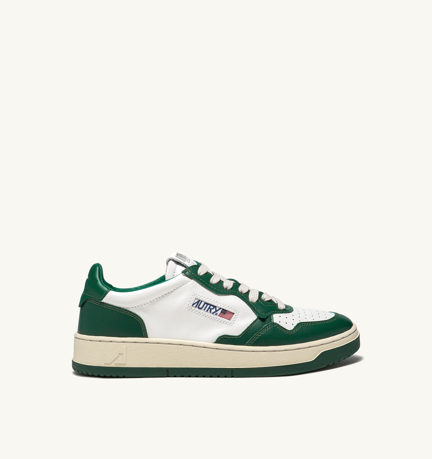 Autry Sneakers Medalist 01 Low Leather Green WB03