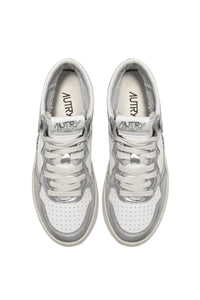 Autry Sneakers Medalist 01 Mid Leather Silver WB18