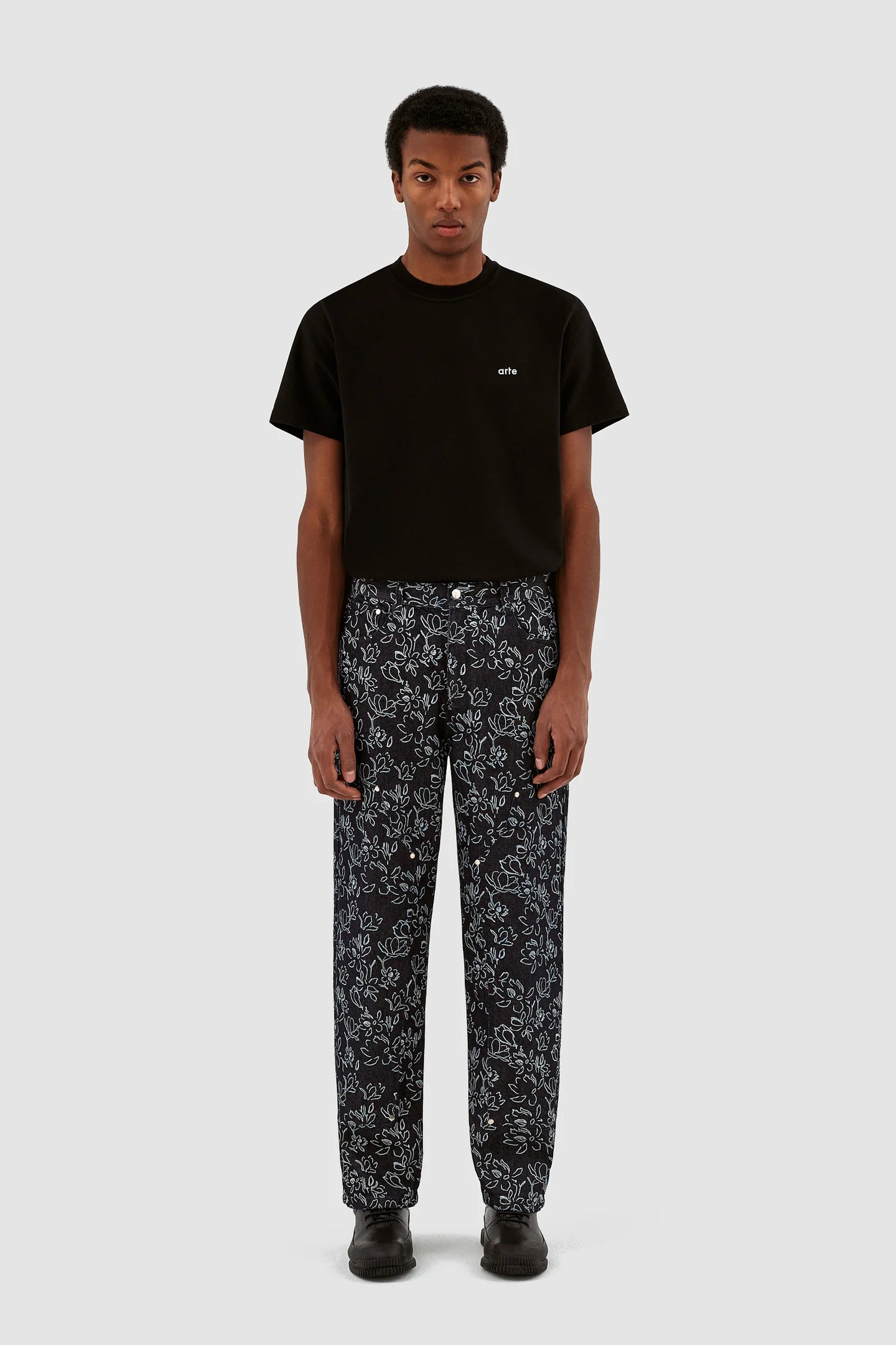 Arte Pantalon Jonas Flowers Marine