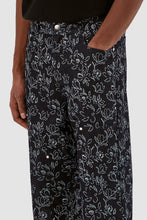 Charger l&#39;image dans la galerie, Arte Pantalon Jonas Flowers Marine