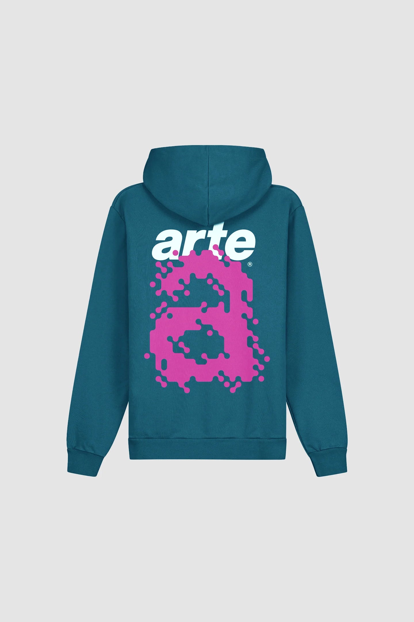Arte Hoodie Harmon Back A Pixel Blue lagoon