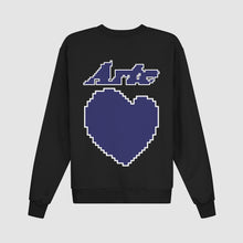 Charger l&#39;image dans la galerie, Arte Sweatshirt Cohen Back Heart Black ko