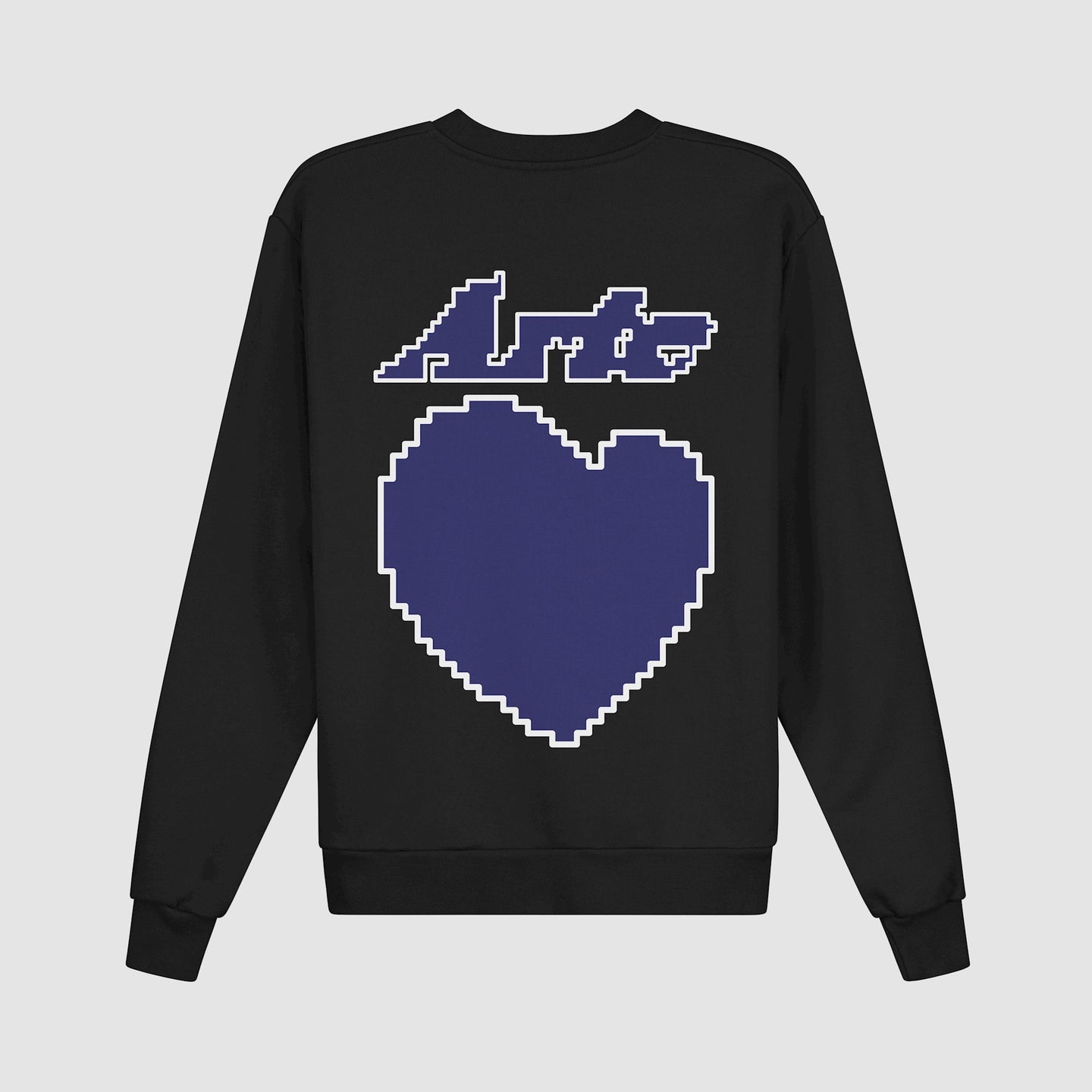 Arte Sweatshirt Cohen Back Heart Black ko