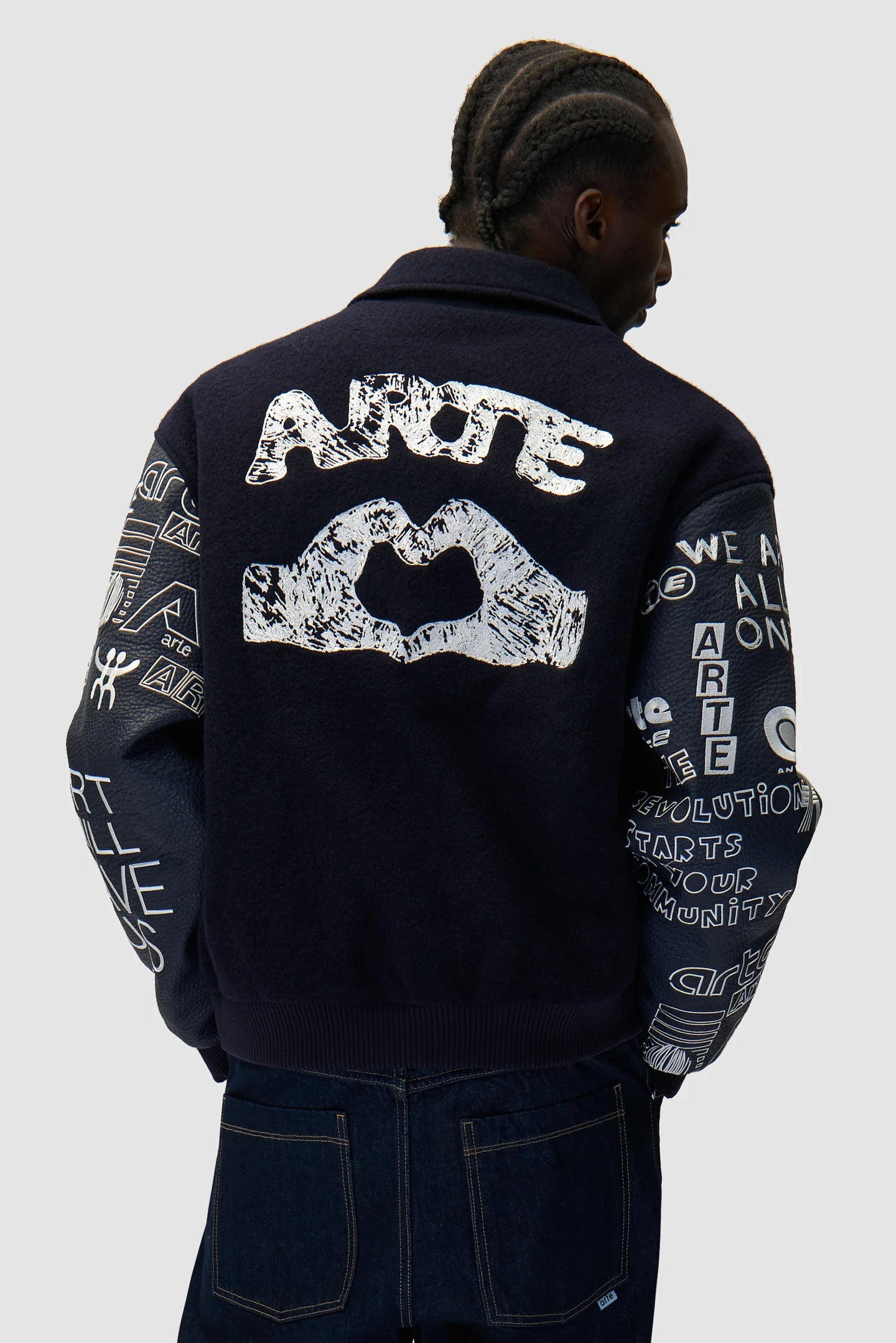 Arte Veste College Graffiti Navy
