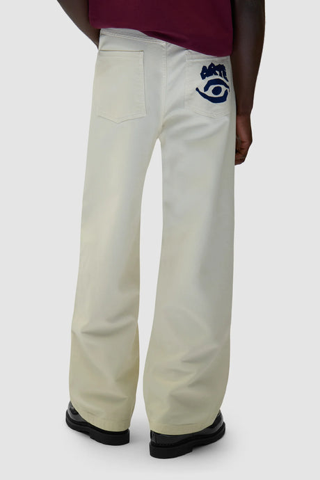 Arte Pantalon Back Pocket Graphic Cream