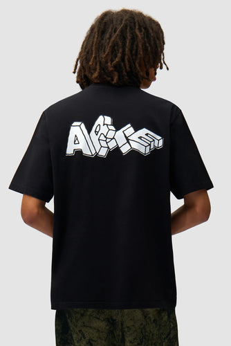 Arte T-Shirt Blocks Print Black