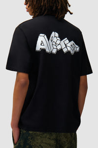 Arte T-Shirt Blocks Print Black