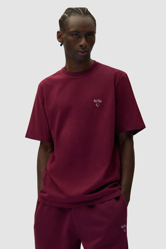 Arte T-Shirt Coeur Bordeaux