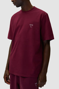 Arte T-Shirt Coeur Bordeaux