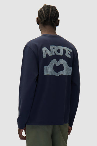 Arte T-Shirt Manches Longues Diels Stitch Navy