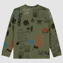 Charger l&#39;image dans la galerie, Arte T-Shirt Allover Waffle Manches Longues Green