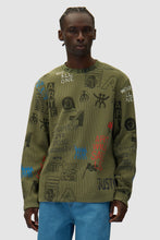 Charger l&#39;image dans la galerie, Arte T-Shirt Allover Waffle Manches Longues Green
