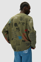 Charger l&#39;image dans la galerie, Arte T-Shirt Allover Waffle Manches Longues Green