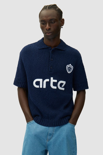 Arte Pull Football en Coton Blue