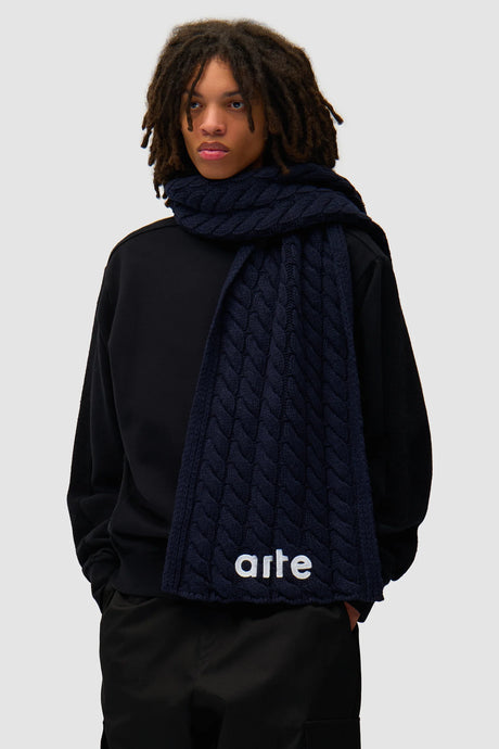 Arte Echarpe Texturée avec Logo Blue
