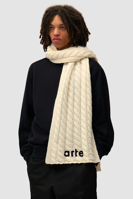Arte Echarpe Texturée avec Logo Cream